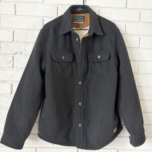 Jachs NY Men's Medium Wool Blend Sherpa Lined Shacket Gorpcore Outdoor Camp Hike